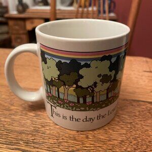 Vintage Jack Crompton Designed "Psalm 118:24" Bible Verse Themed Coffee Cup Mug